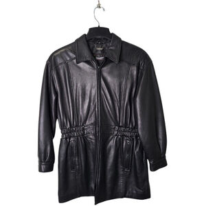 Danier Men's Coat Size S Black Leather Thinsulation